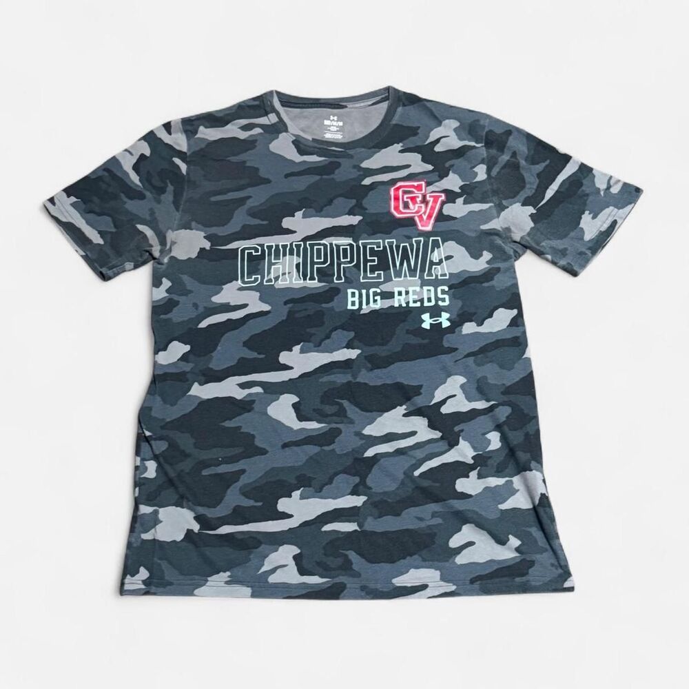 Under Armour Chippewa Big Reds camouflage M(width 20in, length 26in)Size T-shirt